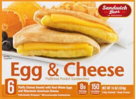 FLATBREAD POCKET SANDWICHES, EGG & CHEESE