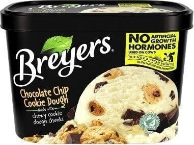 CHOCOLATE CHIP COOKIE DOUGH VANILLA FLAVOR, CHOCOLATE CHIP COOKIE DOUGH AND CHOCOLATE FLAVORED CHIPS FROZEN DAIRY DESSERT, CHOCOLATE CHIP COOKIE DOUGH