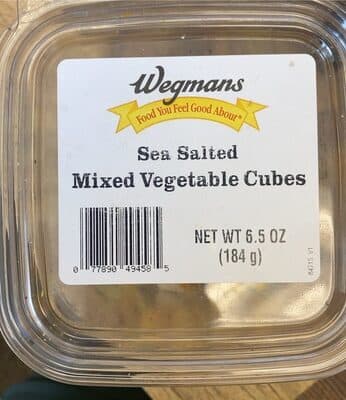 SEA SALTED MIXED VEGETABLE CUBES, SEA SALTED