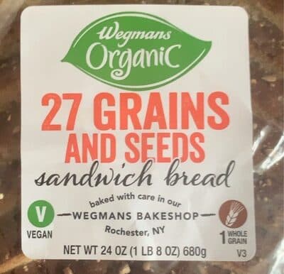 27 GRAINS AND SEEDS SANDWICH BREAD, 27 GRAINS AND SEEDS
