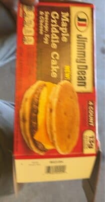 MAPLE GRIDDLE CAKE SAUSAGE, EGG AND CHEESE SANDWICHES, MAPLE