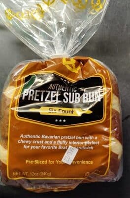 PRETZEL AUTHENTIC SUB BUN, PRETZEL