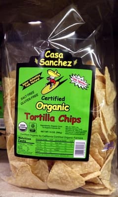 CERTIFIED ORGANIC TORTILLA CHIPS