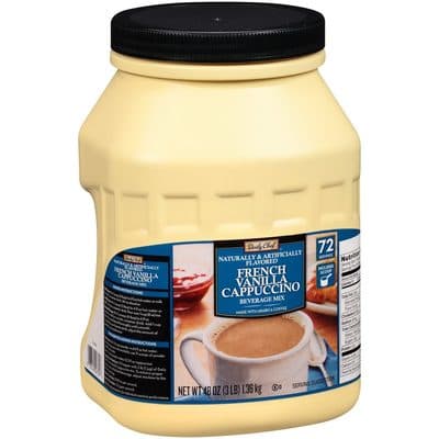 SAM'S WEST, DAILY CHEF CAPPUCCINO BEVERAGE MIX COFFEE, FRENCH VANILLA