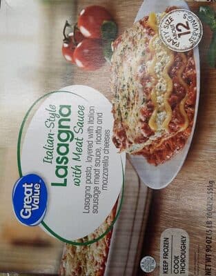 ITALIAN-STYLE LASAGNA WITH MEAT SAUCE, ITALIAN-STYLE