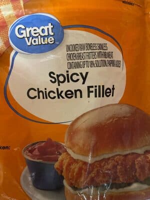 SPICY CHICKEN FILLET UNCOOKED RAW BONELESS SKINLESS CHICKEN BREAST FRITTERS WITH RIB MEAT, SPICY CHICKEN FILLET