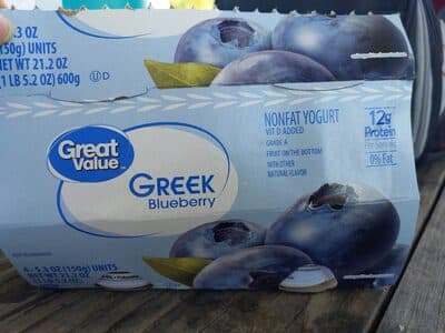 BLUEBERRY GREEK NONFAT YOGURT, BLUEBERRY