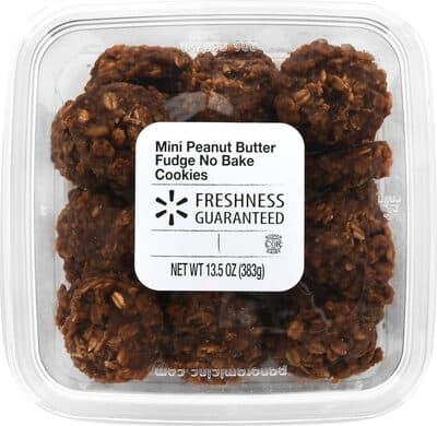 THE BAKERY, MINI PEANUT BUTTER FUDGE NO BAKE COOKIES