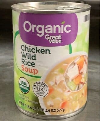 GREAT VALUE, CHICKEN WILD RICE SOUP