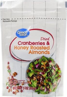 DRIED CRANBERRIES & HONEY ROASTED ALMONDS, HONEY ROASTED