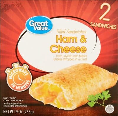 HAM & CHEESE FILLED SANDWICHES, HAM & CHEESE