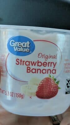 ORIGINAL STRAWBERRY BANANA LOWFAT YOGURT, ORIGINAL STRAWBERRY BANANA