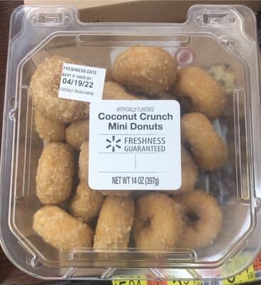 COCONUT CRUNCH MINI DONUTS, COCONUT CRUNCH
