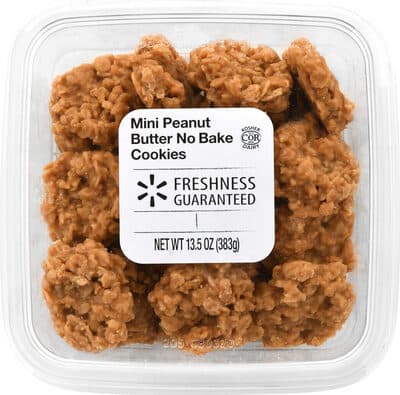 MINI PEANUT BUTTER NO BAKE COOKIES