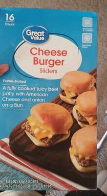 CHEESE BURGER SLIDERS, CHEESE