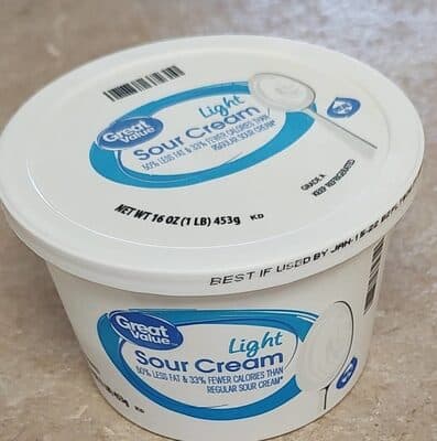 GREAT VALUE, LIGHT SOUR CREAM