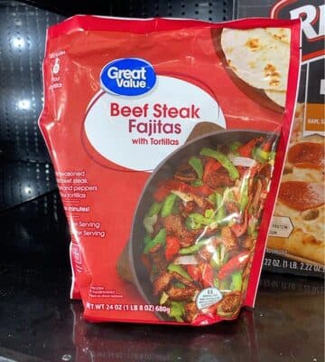 BEEF STEAK FAJITAS SEASONED SLICED BEEF STEAK, ONIONS AND PEPPERS WITH FLOUR TORTILLAS, BEEF STEAK WITH TORTILLAS