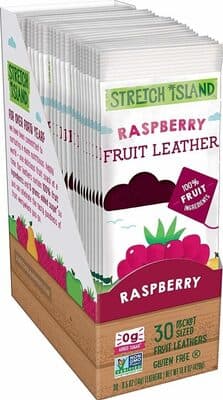 STRETCH ISLAND, ORIGINAL FRUIT LEATHERS, RASPBERRY,ORIGINAL, RASPBERRY,ORIGINAL