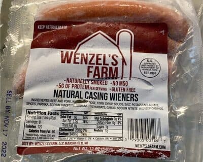 NATURAL CASING WIENERS