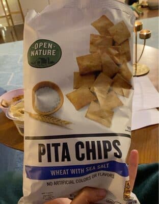 WHEAT WITH SEA SALT PITA CHIPS, WHEAT WITH SEA SALT