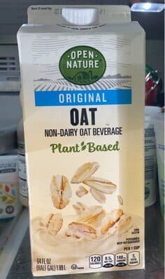 ORIGINAL PLANT BASED NON-DAIRY OAT BEVERAGE, ORIGINAL