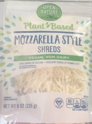 MOZZARELLA PLANT BASED CHEESE ALTERNATIVE, MOZZARELLA