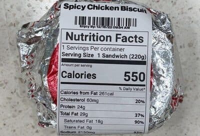 SPICY CHICKEN BISCUIT, SPICY CHICKEN