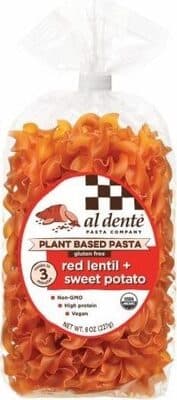 RED LENTIL + SWEET POTATO PLANT BASED PASTA, RED LENTIL + SWEET POTATO