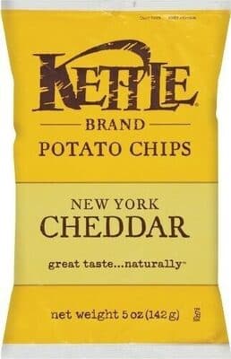 WHITE CHEDDAR POTATO CHIPS, WHITE CHEDDAR
