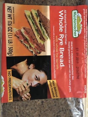 NATURAL THREE GRAIN BREAD WITH WHOLE RYE KERNELS