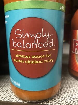 MILD SIMMER SAUCE FOR BUTTER CHICKEN CURRY