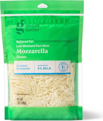 MOZZARELLA CLASSIC SHREDDED REDUCED FAT LOW-MOISTURE PART-SKIM CHEESE, MOZZARELLA