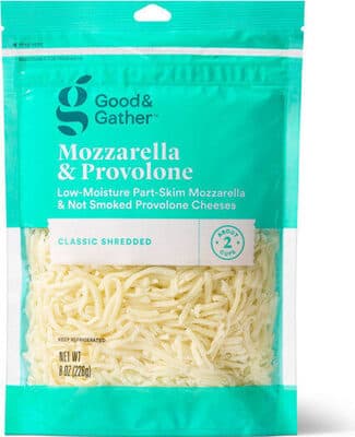 MOZZARELLA & PROVOLONE CLASSIC SHREDDED LOW-MOISTURE PART-SKIM MOZZARELLA & NOT SMOKED PROVOLONE CHEESES, MOZZARELLA & PROVOLONE