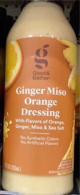 GINGER MISO ORANGE DRESSING, GINGER MISO ORANGE