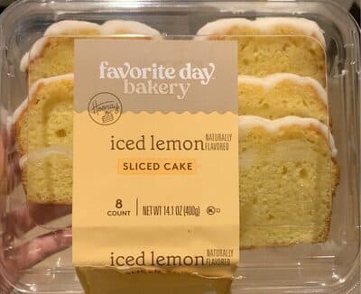 ICED LEMON SLICED CAKE, ICED LEMON