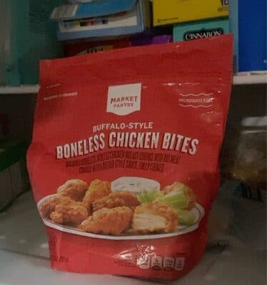 BUFFALO-STYLE BONELESS CHICKEN BITES, BUFFALO-STYLE