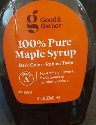 100% PURE MAPLE SYRUP, MAPLE