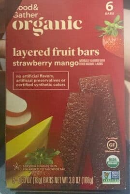 STRAWBERRY MANGO LAYERED FRUIT BARS, STRAWBERRY MANGO