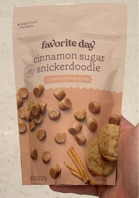CINNAMON SUGAR SNICKERDOODLE COOKIE DOUGH SNACKS, CINNAMON SUGAR SNICKERDOODLE