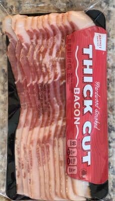HARDWOOD SMOKED THICK CUT BACON, HARDWOOD SMOKED
