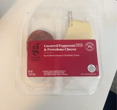 UNCURED PEPPERONI & PROVOLONE CHEESE, UNCURED PEPPERONI & PROVOLONE