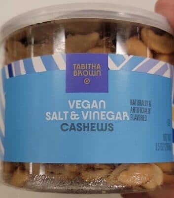 VEGAN SALT & VINEGAR CASHEWS, VEGAN SALT & VINEGAR