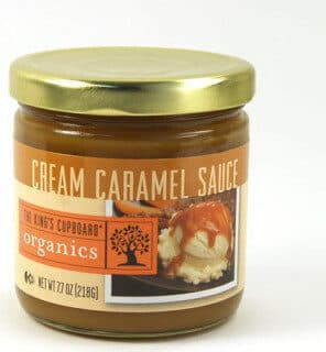 KING'S CUPBOARD, ORGANIC CARAMEL SAUCE