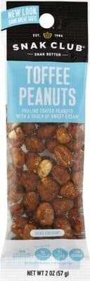 SNAK CLUB, TOFFEE PEANUTS