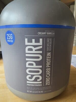 CREAMY VANILLA FLAVORED ZERO CARB PROTEIN POWDER, CREAMY VANILLA
