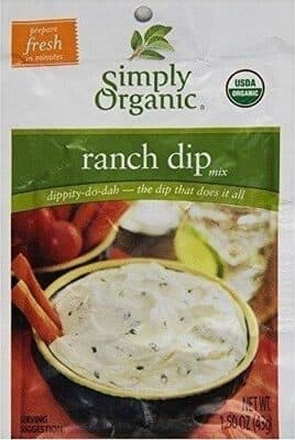 SIMPLY ORGANIC, RANCH DIP MIX