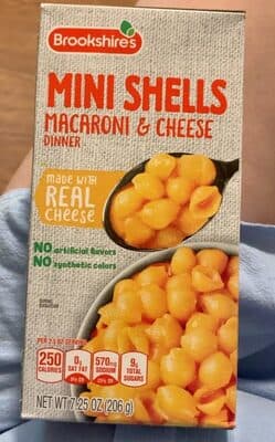 MINI SHELLS MACARONI & CHEESE DINNER, MINI SHELLS