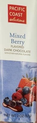 MIXED BERRY FLAVORED DARK CHOCOLATE, MIXED BERRY