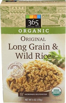 365 EVERYDAY VALUE, ORGANIC LONG GRAIN & WILD RICE