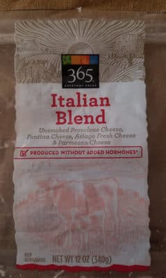 UNSMOKED PROVOLONE CHEESE, PARMESAN CHEESE & ASIAGO FRESH CHEESE ITALIAN BLEND, UNSMOKED PROVOLONE CHEESE, PARMESAN CHEESE & ASIAGO